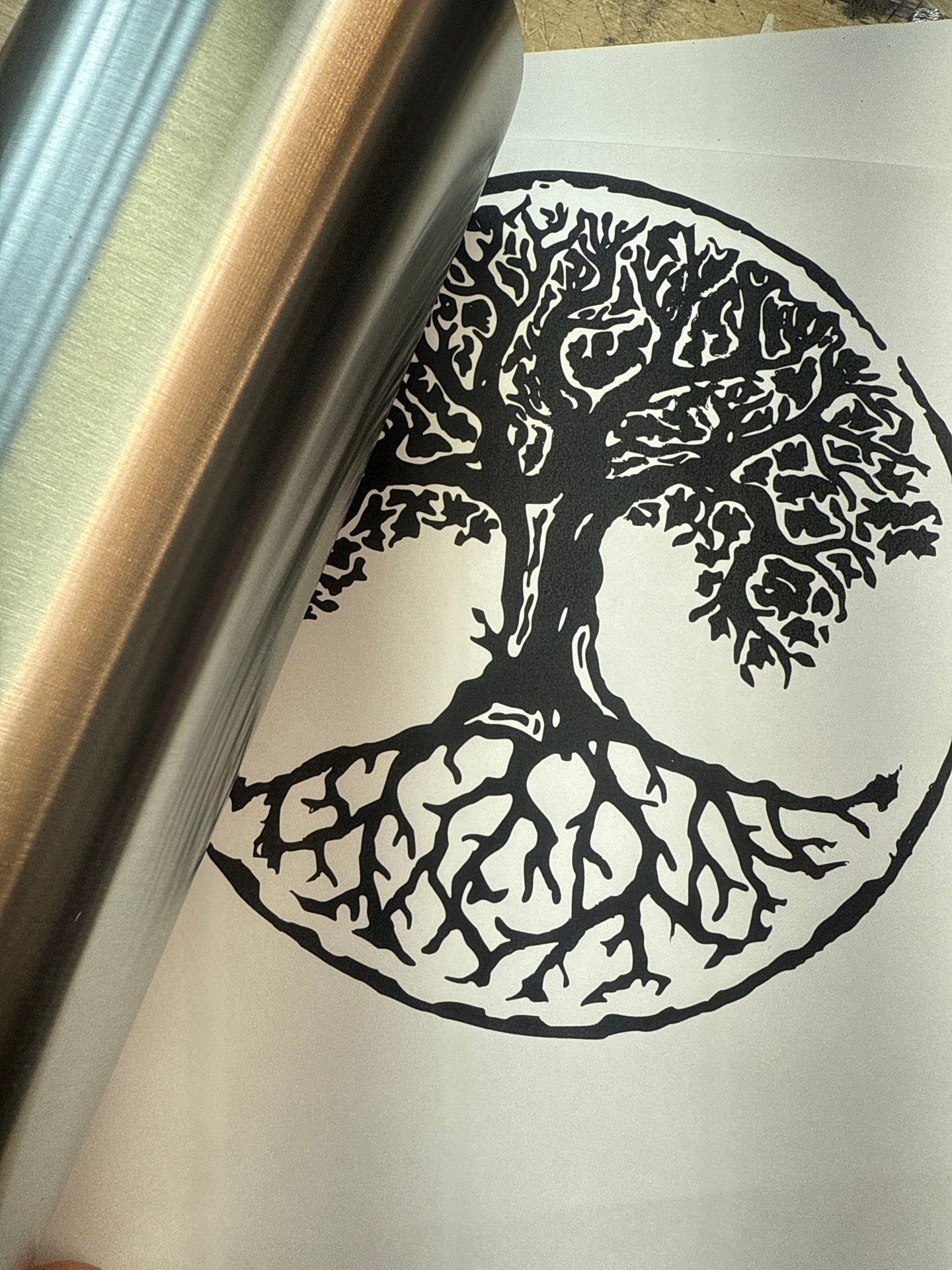 TREE OF LIFE GLITTER ART WITH TUMBLER